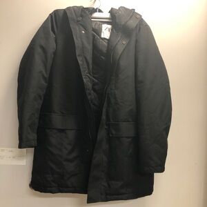 Zara Men's Black Puffer Coat